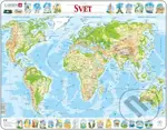 Svet (všeobecnozemepisný) K4 - puzzle z kategorie Naučné puzzle