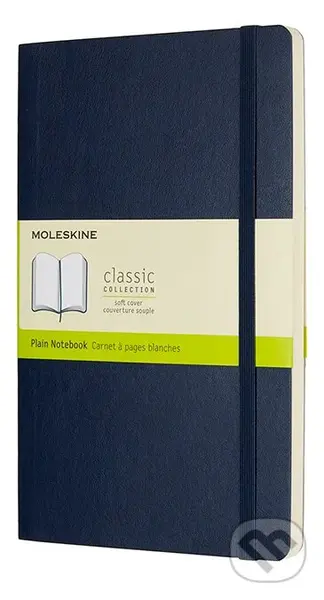 Moleskine - tmavomodrý zápisník (stredný, čistý)