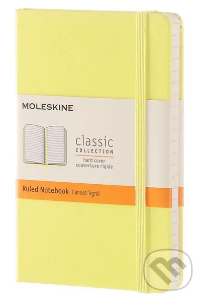 Moleskine - žltý zápisník (malý, linajkovaný)