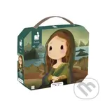 Umelecké puzzle pre deti v kufríku Leonardo da Vinci 100 ks - puzzle z kategorie Dětské puzzle