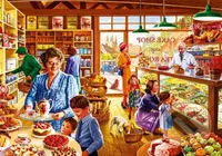 Nostalgic Cake shop - puzzle z kategorie Umělecké