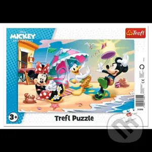 Mickey a Minnie / Zábava na pláži - puzzle z kategorie 15 - 60 dílků
