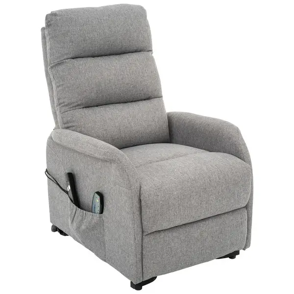 Livetastic MASÁŽNÍ KŘESLO, kov, textil, šedá