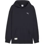 Puma CLASS RELAXED HOODIE FL Pánská mikina, tmavě modrá, velikost
