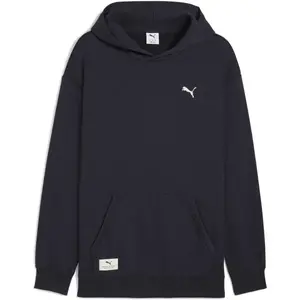 Puma CLASS RELAXED HOODIE FL Pánská mikina, tmavě modrá, velikost