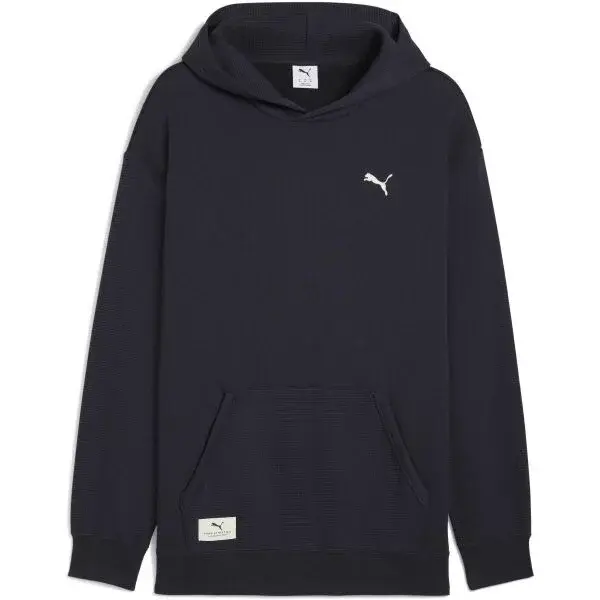 Puma CLASS RELAXED HOODIE FL Pánská mikina, tmavě modrá, velikost