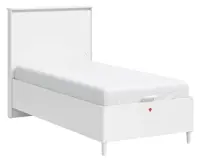 Postel 100x200cm s úložným prostorem a usb vendella - bílá