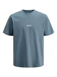 JACK & JONES Tričko 'JJESoho'  zafírová / biela