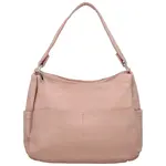 Stylová dámská koženková kabelka na rameno Irenea, růžová