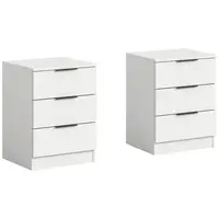MID.YOU SADA NOČNÍCH STOLKŮ, bílá, 45/60/40 cm