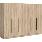 MID.YOU ŠATNÍ SKŘÍŇ S OTOČNÝMI DVEŘMI, Sonoma dub, 240/181/52 cm