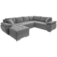 Livetastic SEDACÍ SOUPRAVA, textil, barvy stříbra