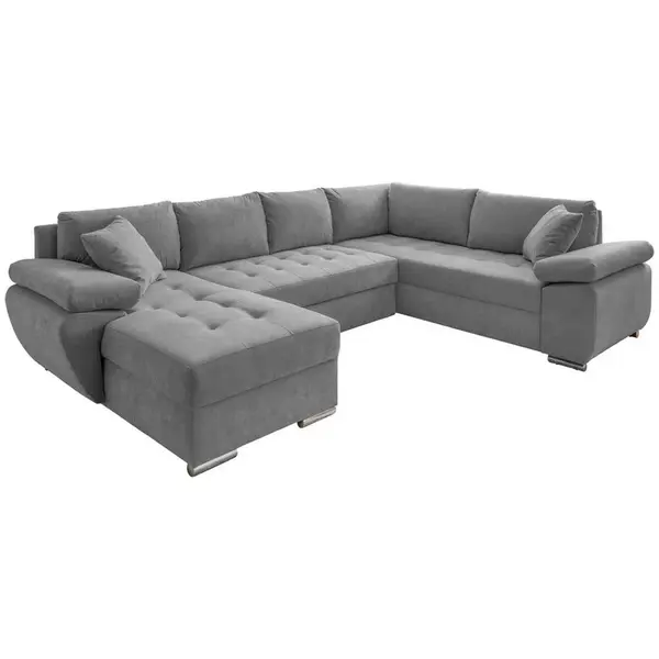 Livetastic SEDACÍ SOUPRAVA, textil, barvy stříbra