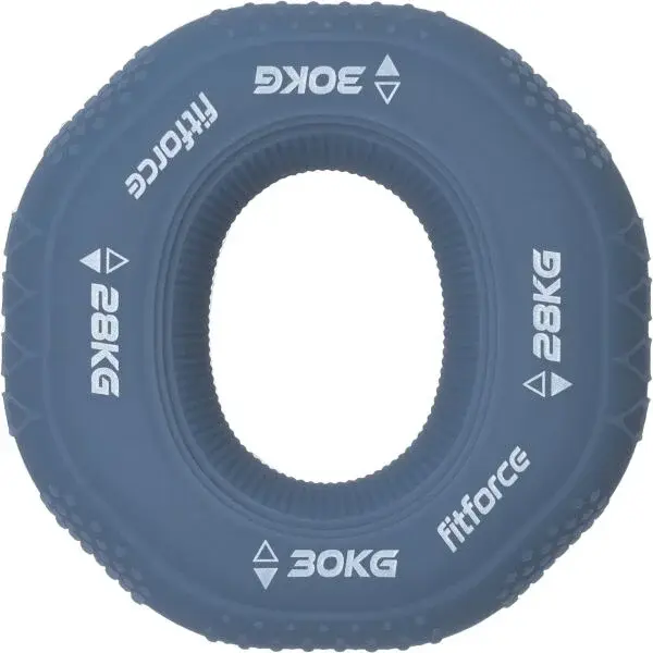 Fitforce RING GRIP 2 IN 1 HARD Posilňovacie koliesko, sivá, veľkosť