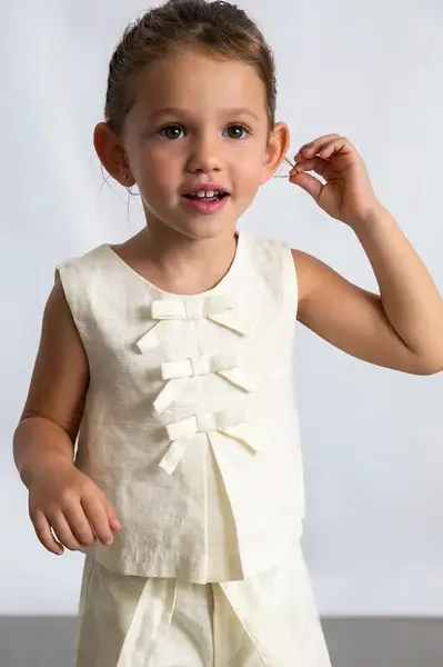 Detský top s prímesou ľanu Mayoral