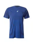 ASICS Funkčné tričko 'Road'  modrá / tmavomodrá / biela