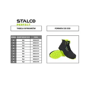 Boty pracovní, kožené FORMEN S3S ESD, 46, STALCO PERFECT