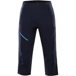 ALPINE PRO WEDER Pánské tříčtvrteční kalhoty, tmavě modrá, velikost