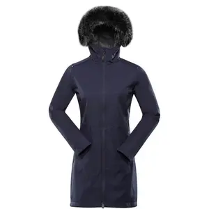 ALPINE PRO IBORA Dámský softshellový kabát, tmavě modrá, velikost