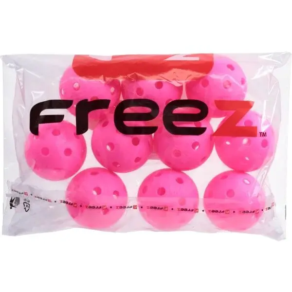 FREEZ PRIME II 10 PCS Florbalová loptička, ružová, veľkosť