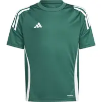adidas TIRO24 JERSEY Y Chlapčenský futbalový dres, tmavo zelená, veľkosť