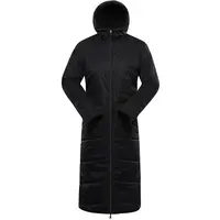 ALPINE PRO KERFA Dámský zimní oboustranný kabát, černá, velikost