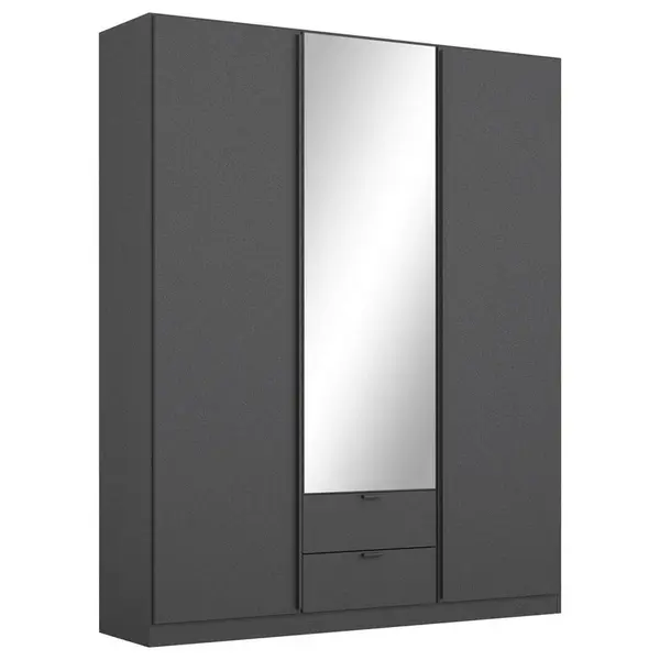 Rauch Möbel ŠATNÍ SKŘÍŇ S OTOČNÝMI DVEŘMI, šedá, 136/197/54 cm