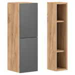 MID.YOU ZÁVĚSNÁ SKŘÍŇKA, barvy grafitu, barvy jasanu, 42/80/18-26,5 cm