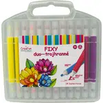 CreaFun - FIXY DUO trojhranné 24 barev