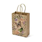 Flower Butterfly Pattern Kraft Paper Bags