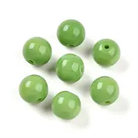 Opaque Solid Color Glass Beads