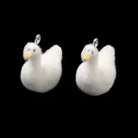 Flocking Opaque Resin Pendants