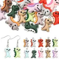 20Pcs 10 Colors Opaque Resin Pendants