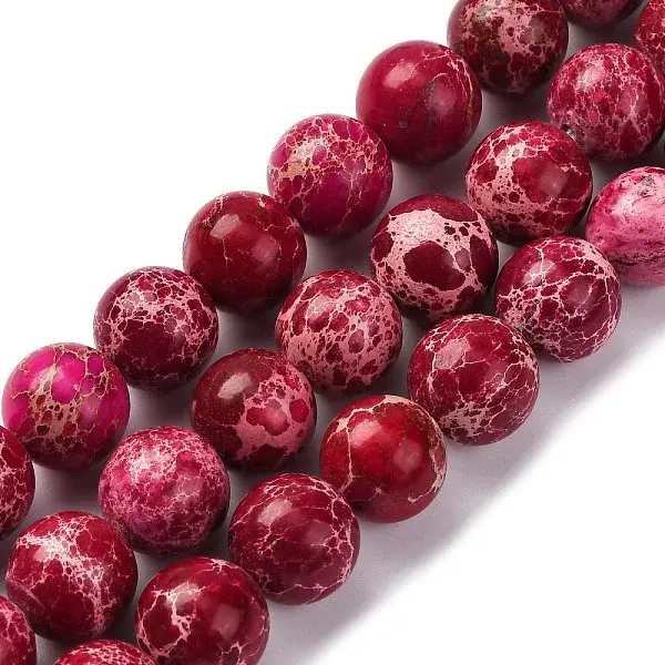 Dyed Natural Regalite/Imperial Jasper/Sea Sediment Jasper Beads Strands