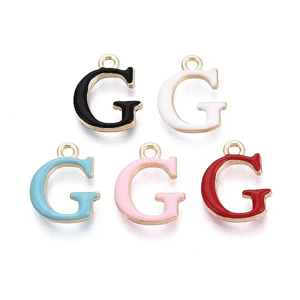 Rack Plating Alloy Enamel Pendants