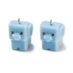 Flocking Opaque Resin Pendants