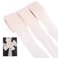 3 Rolls Frayed Polyester Ribbon