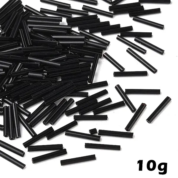 10G Glass Bugle Beads