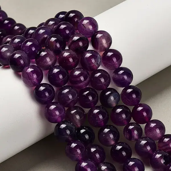 Dyed Natural Agate Beads Strands