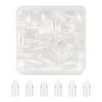 50Pcs Glass Bottle Pendant Decoration