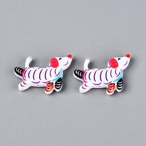 Printed Opaque Resin Beads