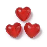 Handmade Gold Foil Glass Beads