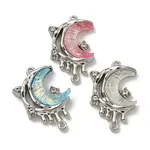 Rack Plating Alloy Rhinestone Pendants