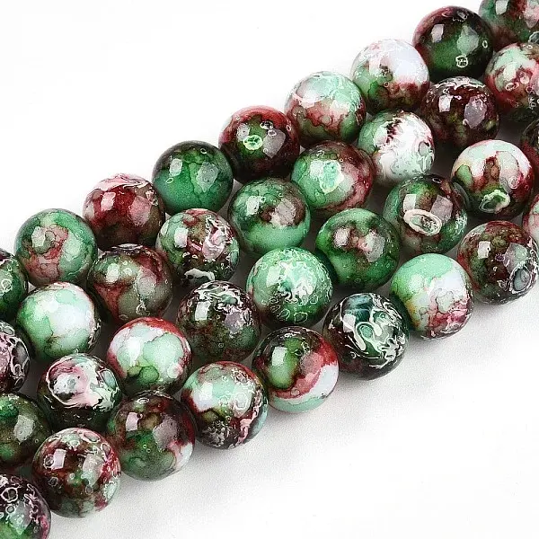 Baking Painted Glass Beads Strands