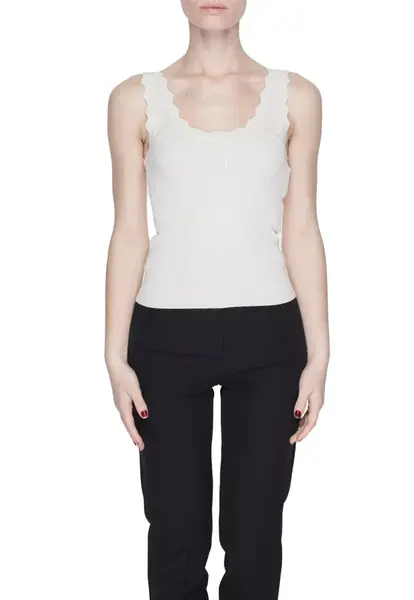 Bílá dámská canotta Jacqueline De Yong