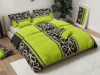 Bavlněné povlečení BELLA BLEND zelené Rozměr povlečení: 70 x 90 cm | 140 x 200 cm