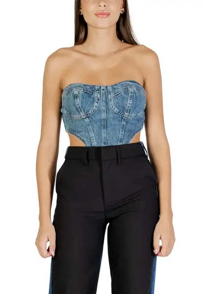 Colcci džínový top srdíčkový výstřih