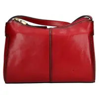 Kožená dámská crosbody kabelka Katana Mauric - červená