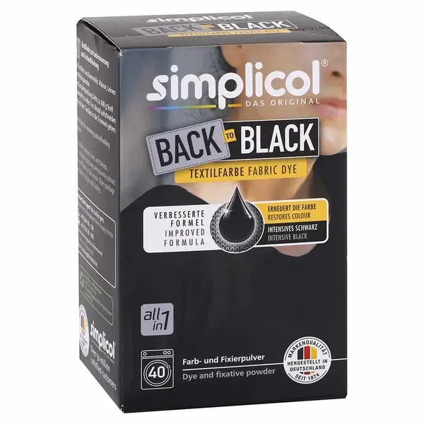 Simplicol barva na textil Intenzivní černá 400g