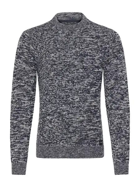 BLEND Sveter  námornícka modrá / biela